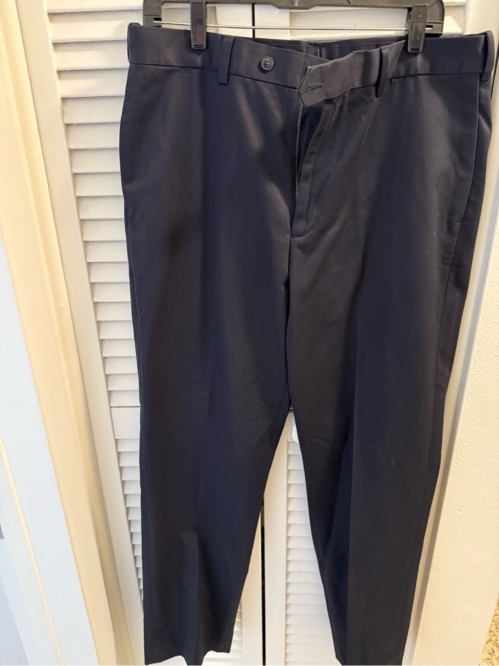 Perry Ellis Portfolio Men's Navy Blue Dress Pants